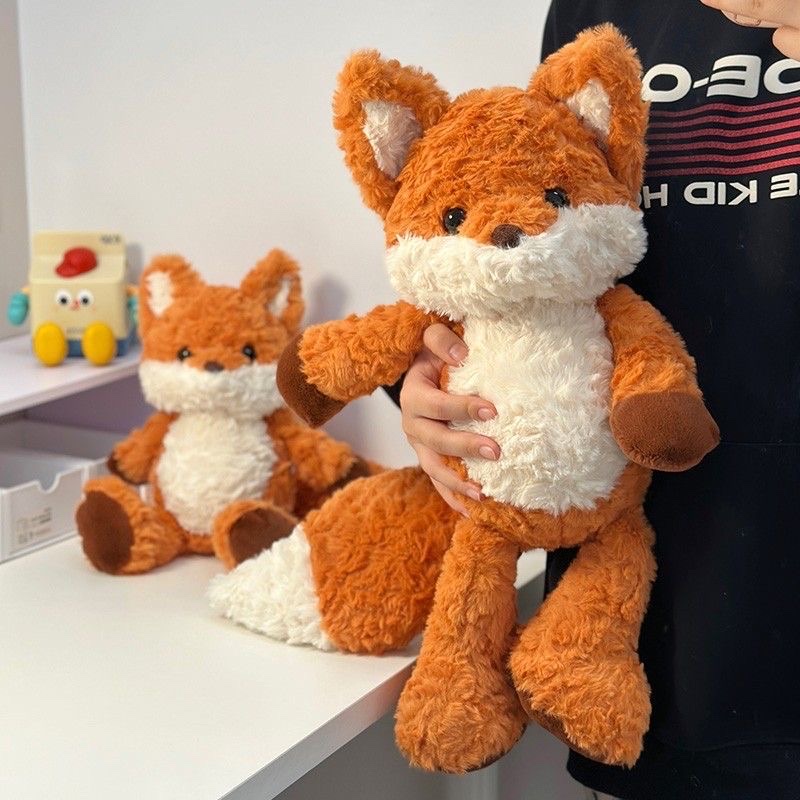 Cute fox plush toy, Running doll doll, girls' bed children's comfort doll, birthday gift for Qixi Festival detail image 4