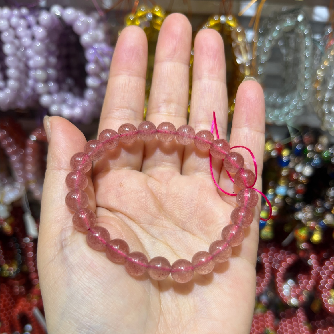 Crystal strawberry crystal bracelet, a collectible bracelet details Picture