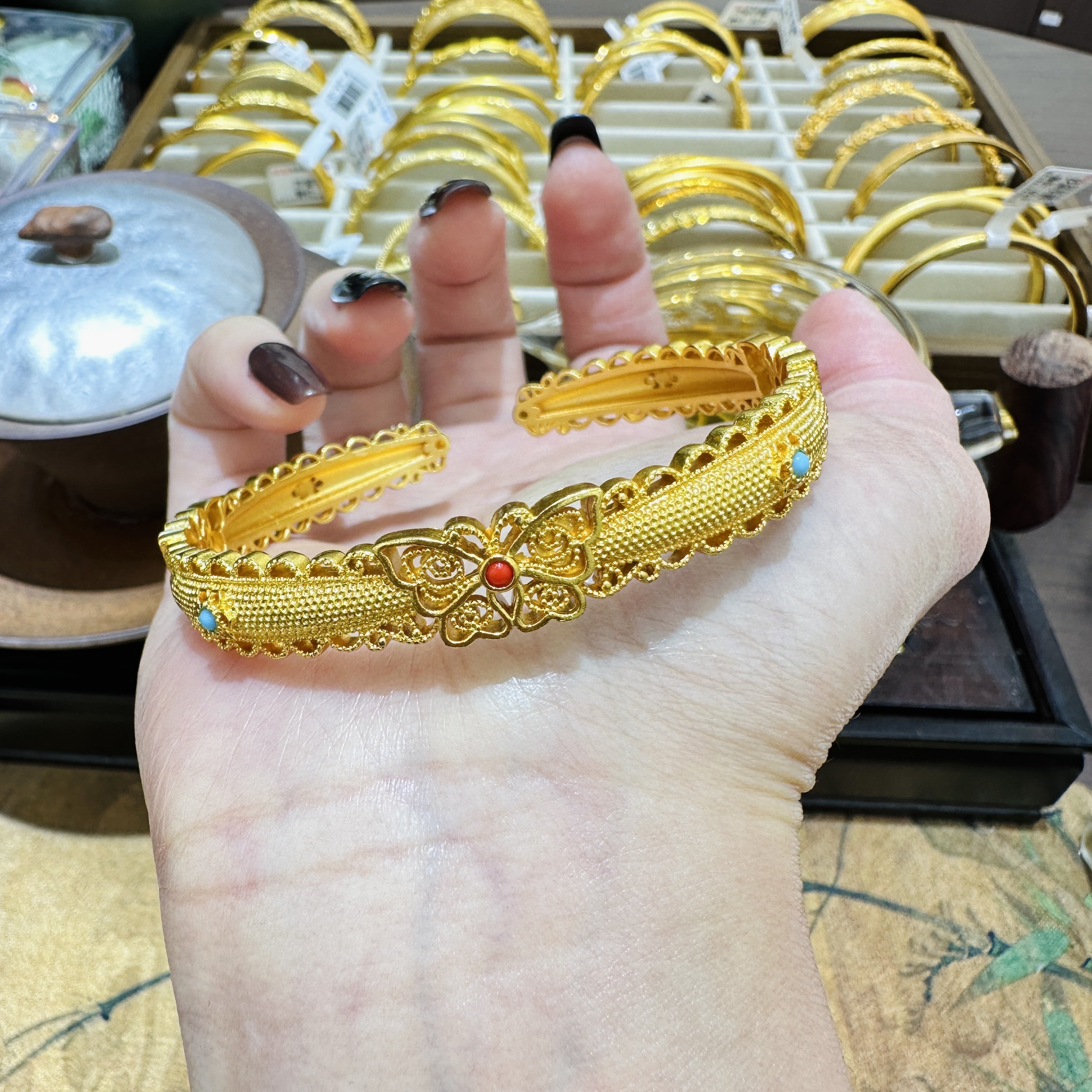 沙金手镯LZ-1006-1
