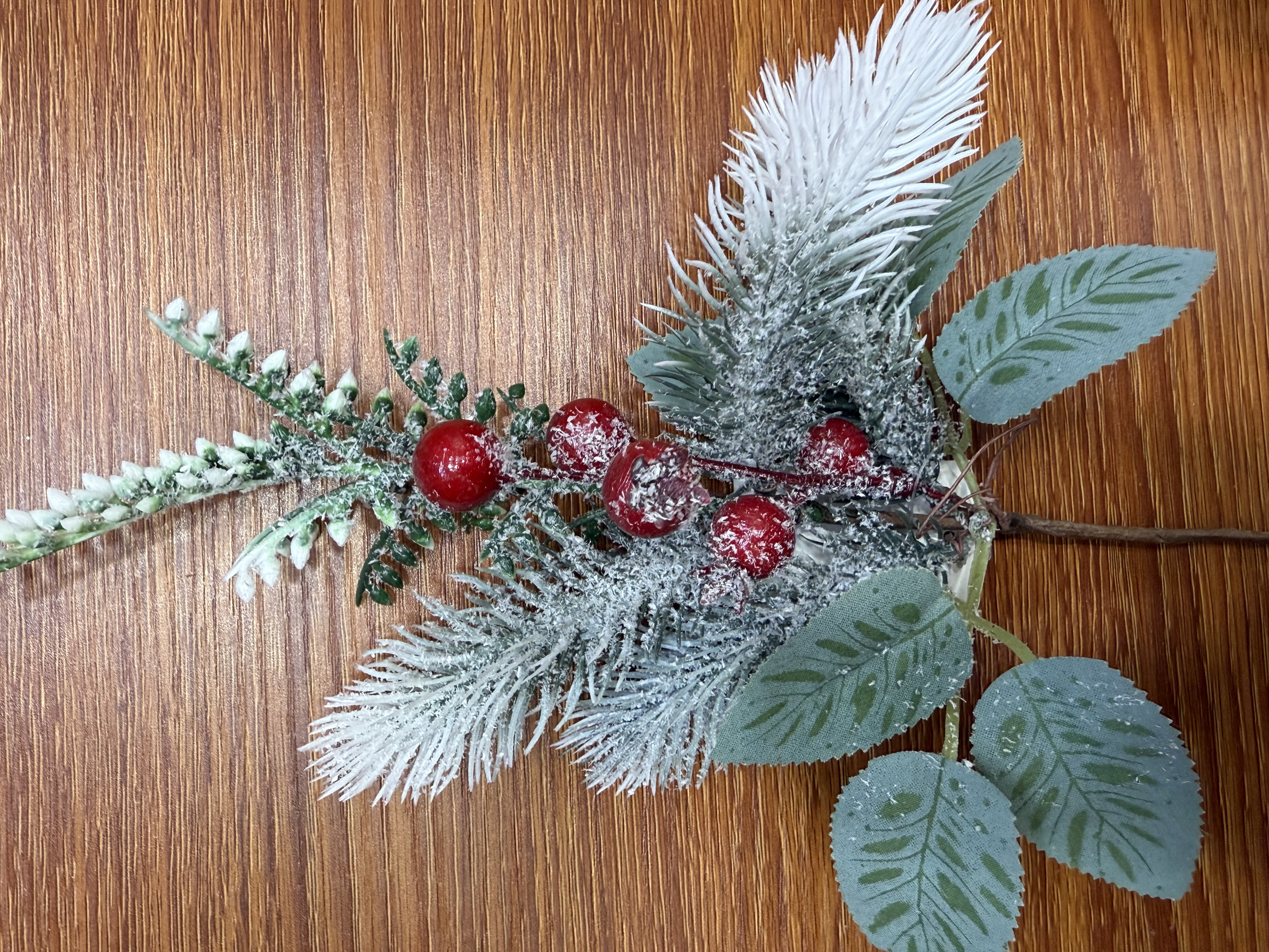 Christmas branch decorations, European and American style, country style Specification image