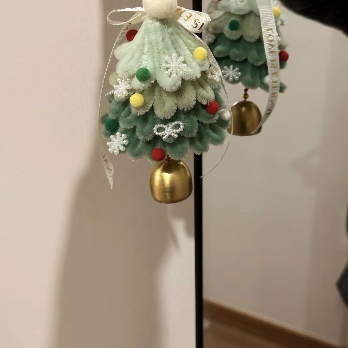 Christmas tree pendant material package, Christmas wreath twisty stick, DIY snowflake apple cart pendant bag decoration detail image 4