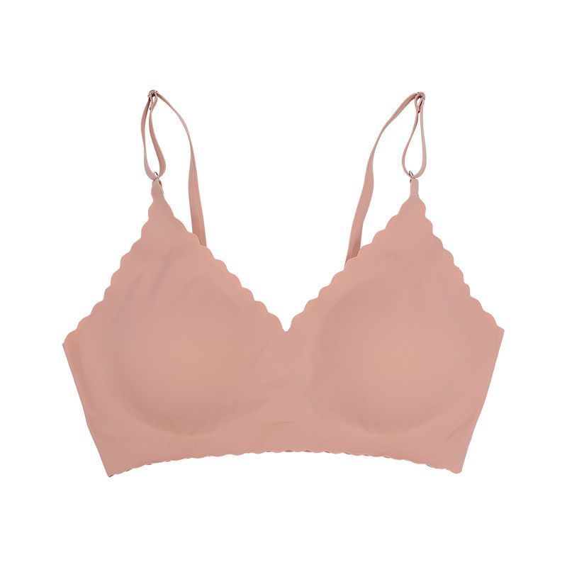 Ice Silk Summer rims Free Girls' sports vest Bra, Light and thin Ice Silk Beautiful Back underwear, oversized ultra-thin underwear for chubby girls, Ice Silk Seamless Item Picture