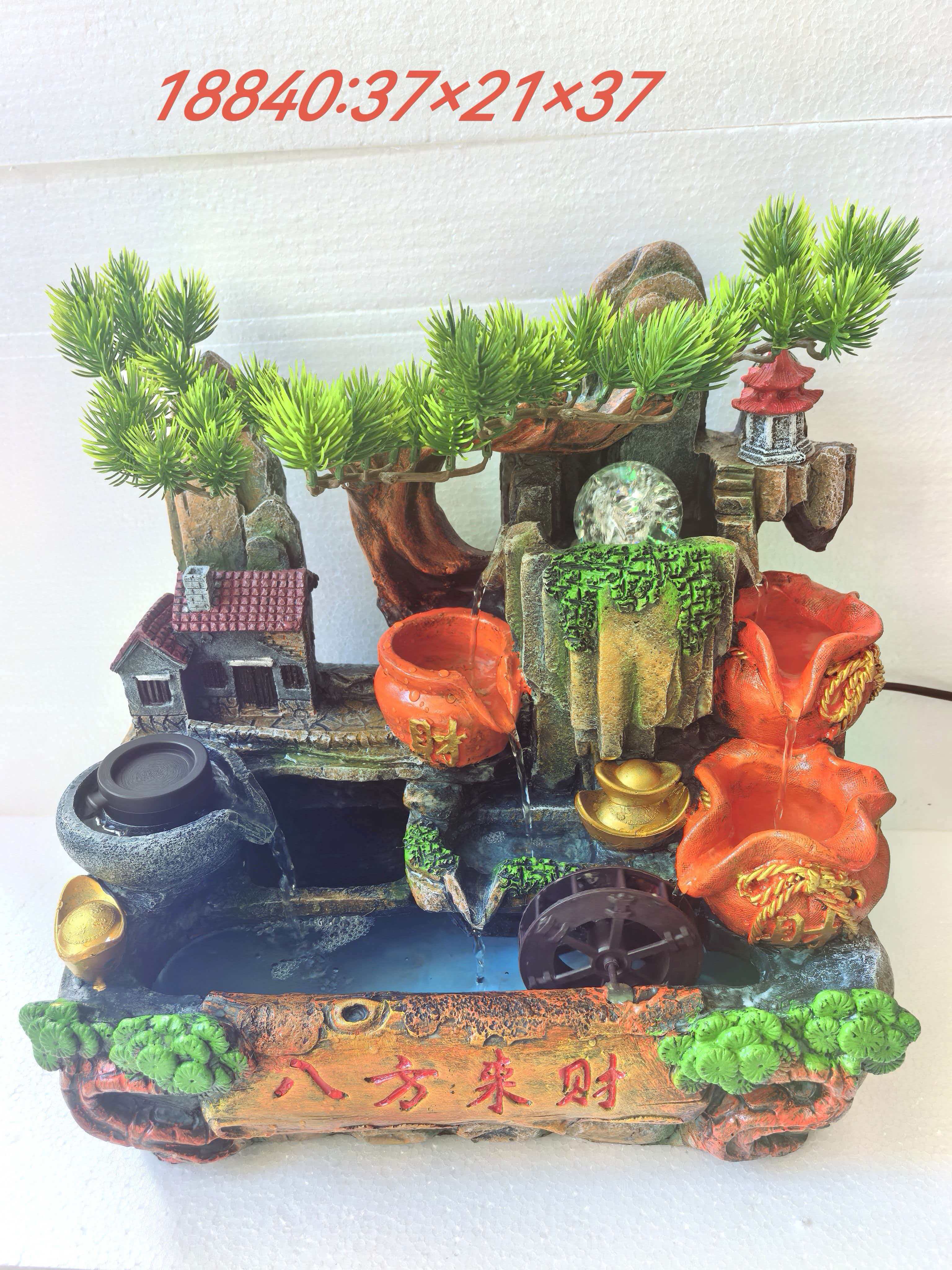 各种假山流水喷泉家居摆件