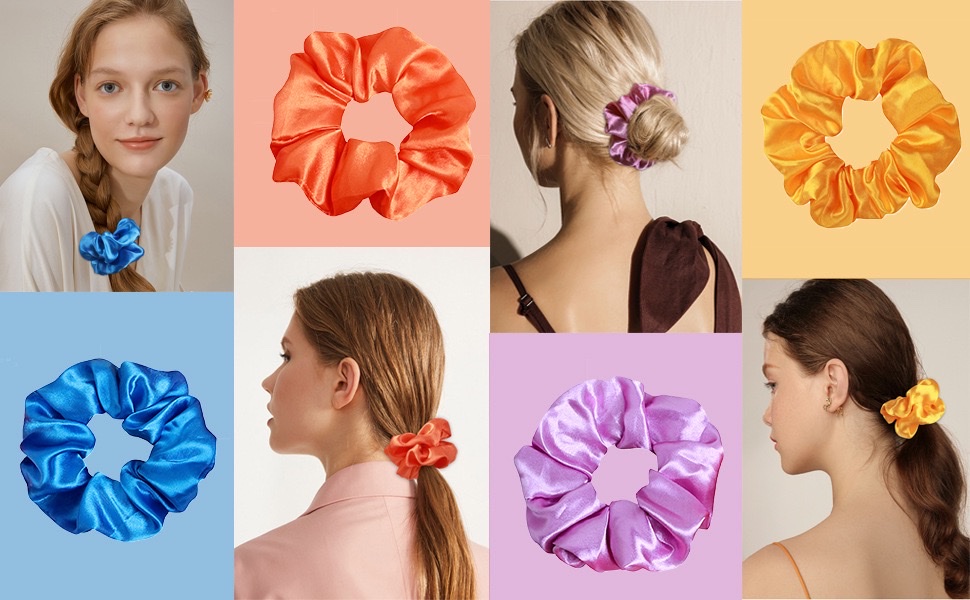 Fashionable accessories: Large intestine hair bands, hair ties, hair bands, versatile hair accessories, hair bundles, hair clips, simple hair accessories, women's hair bands, large intestine hair bands detail image 3