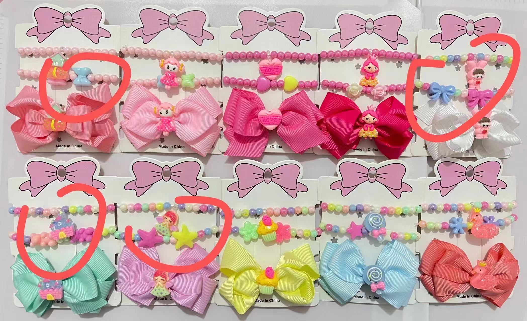婴儿汉服发饰夏季可爱发带发夹儿童母婴用品宝宝连帽卡通假发对夹婴儿发带