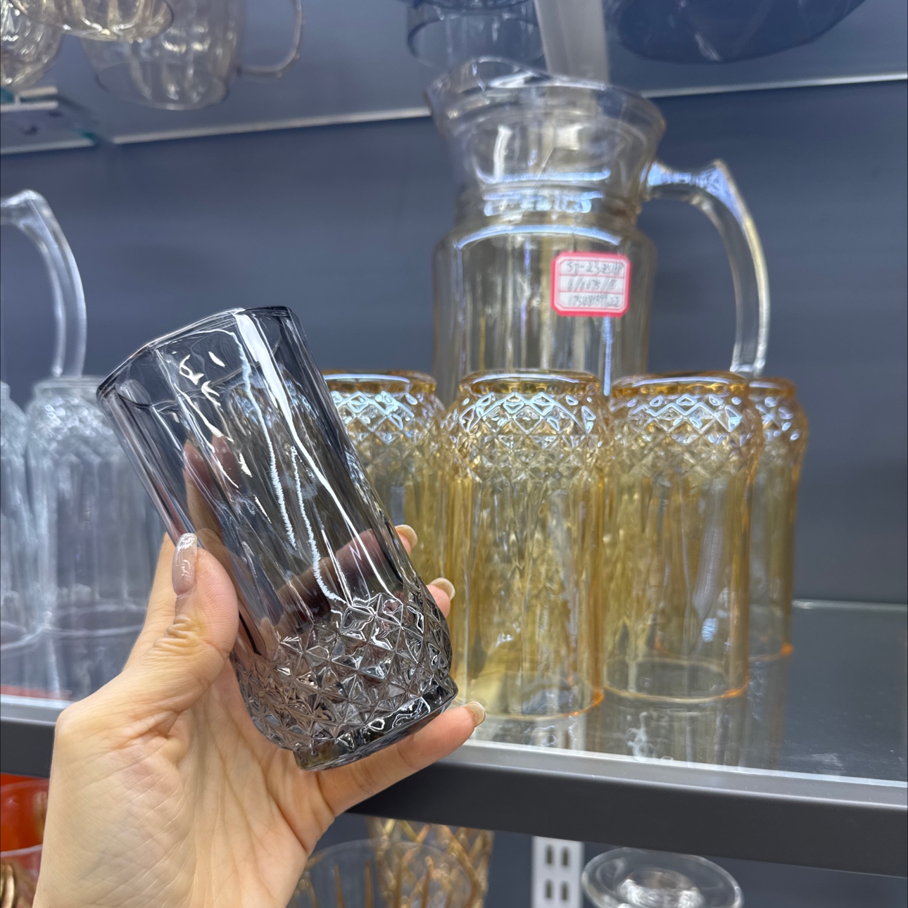 电镀七件套玻璃水具详情图2