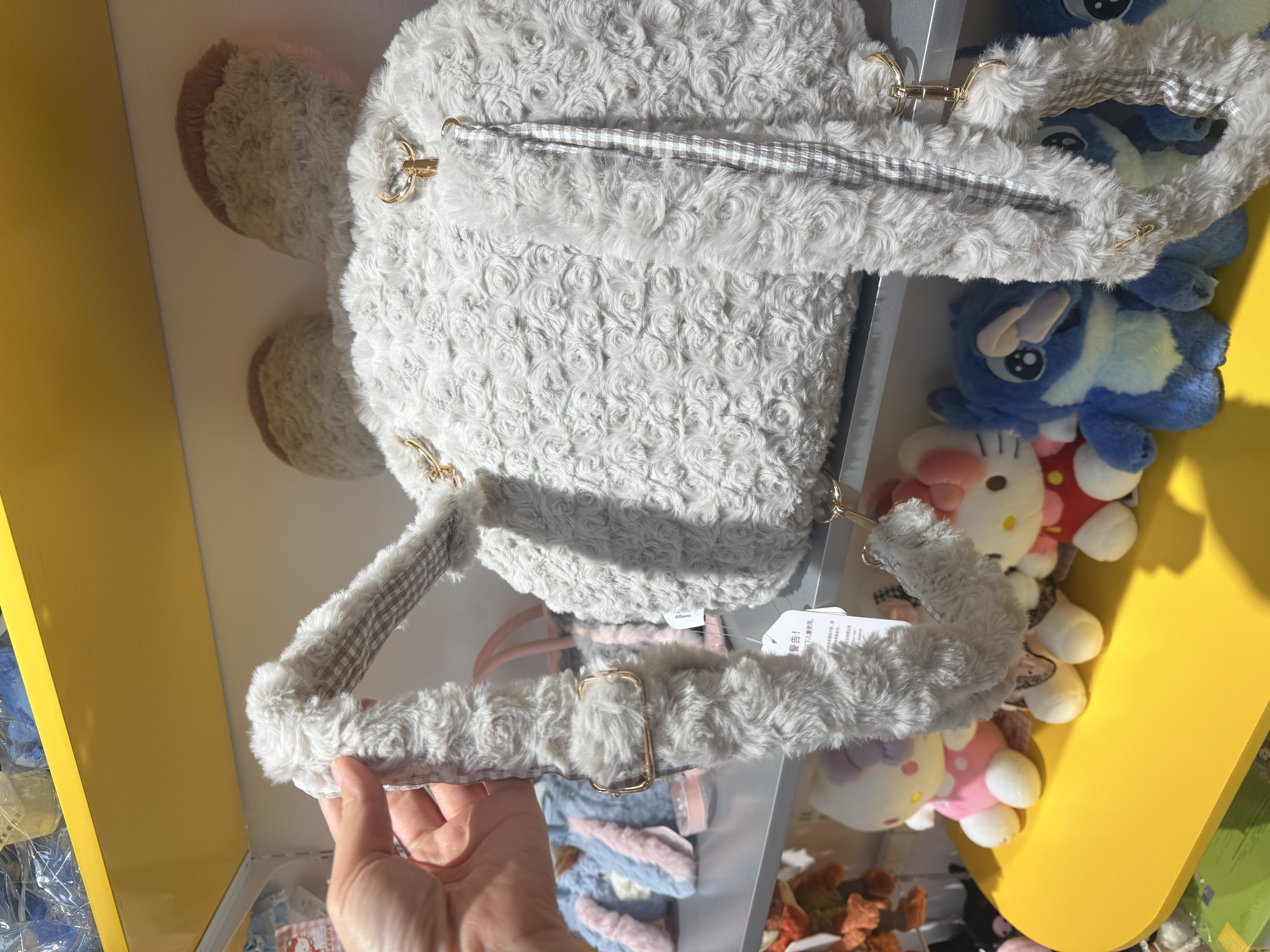 正版 疯狂动物城 尼克和朱迪 双肩包+靠枕 两用白底实物图