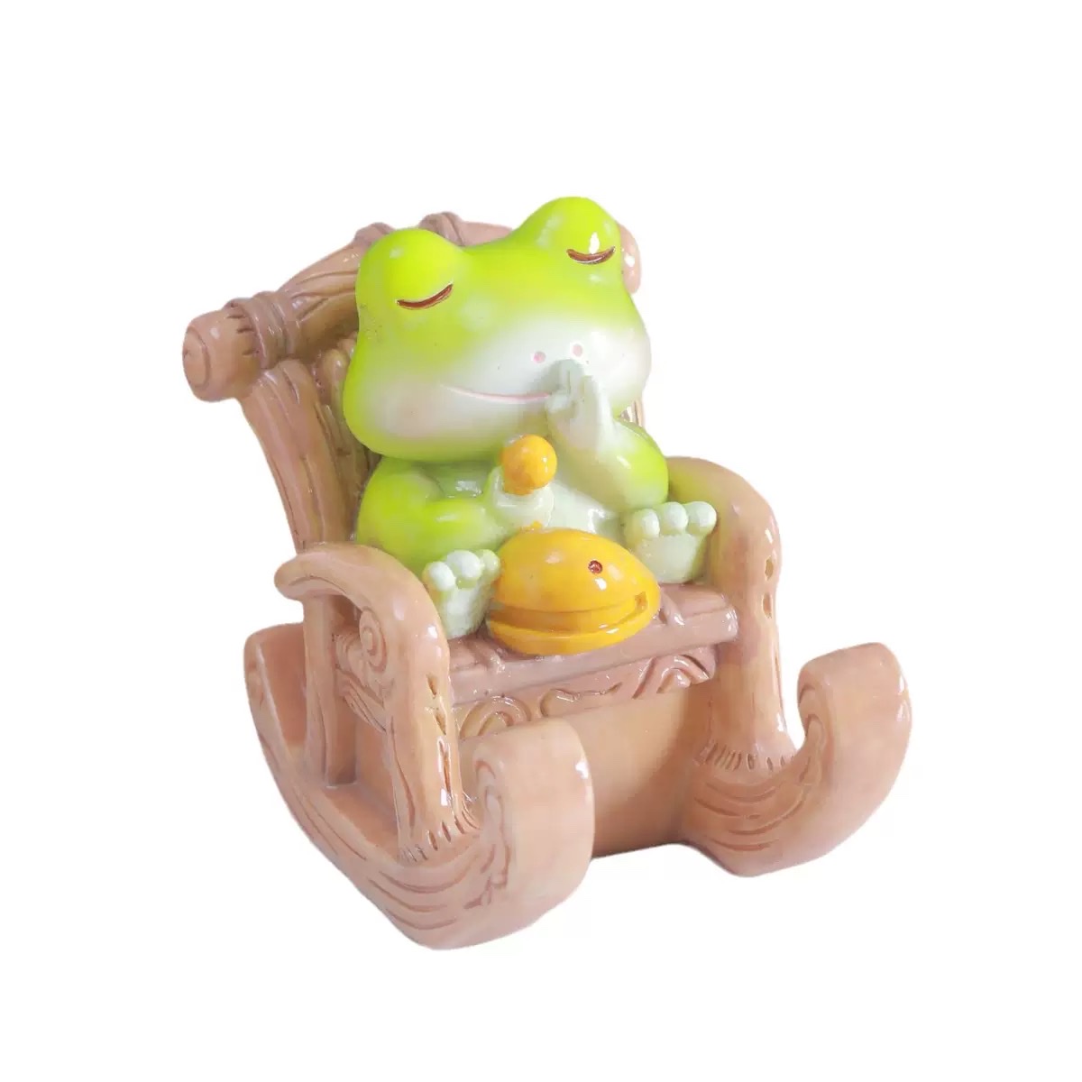 New frog rocking chair, cute animal phone stand, desktop office creative gift, home decoration small ornament Specification image