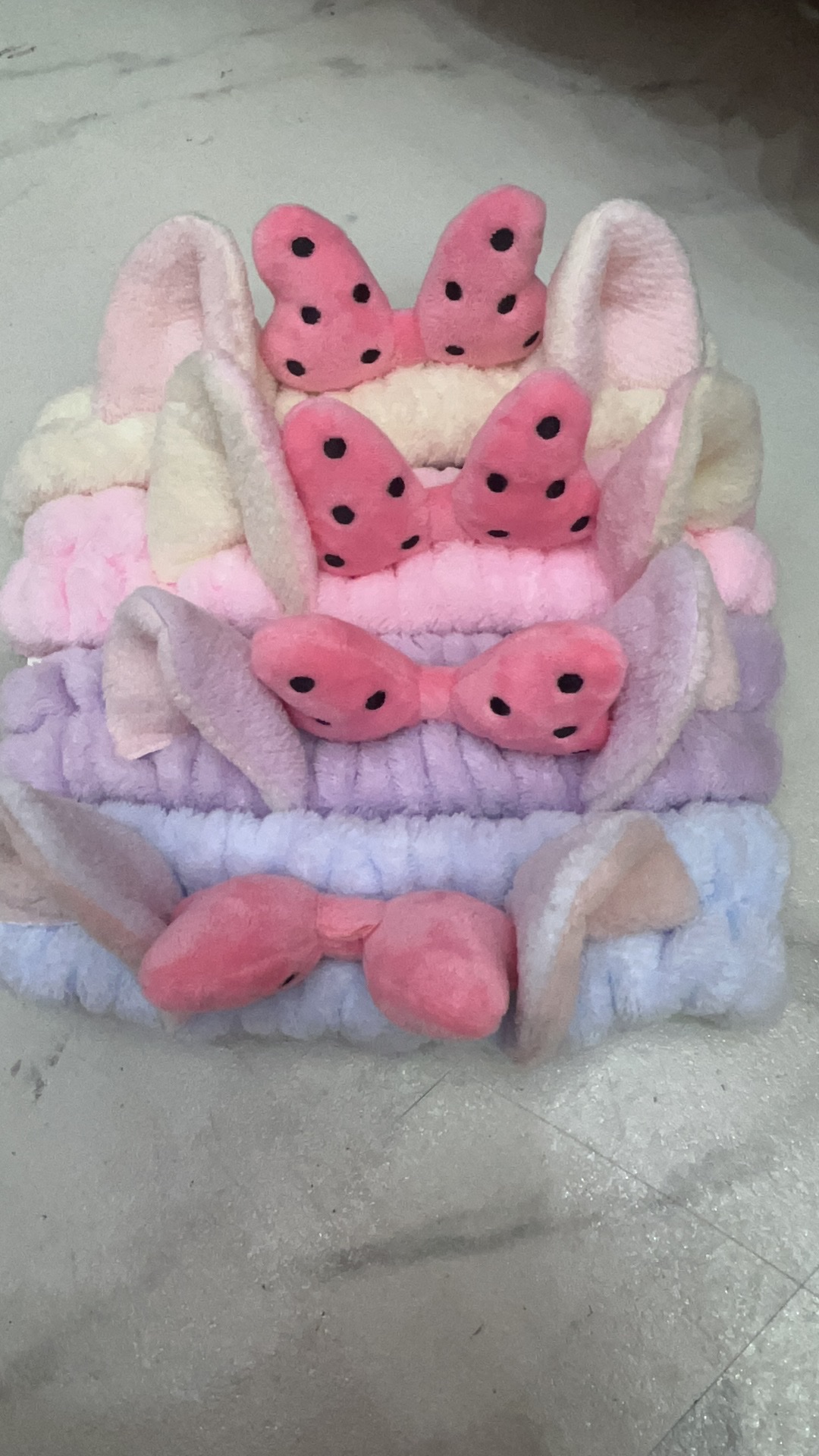 洗脸束发带发夹女士拼接韩版