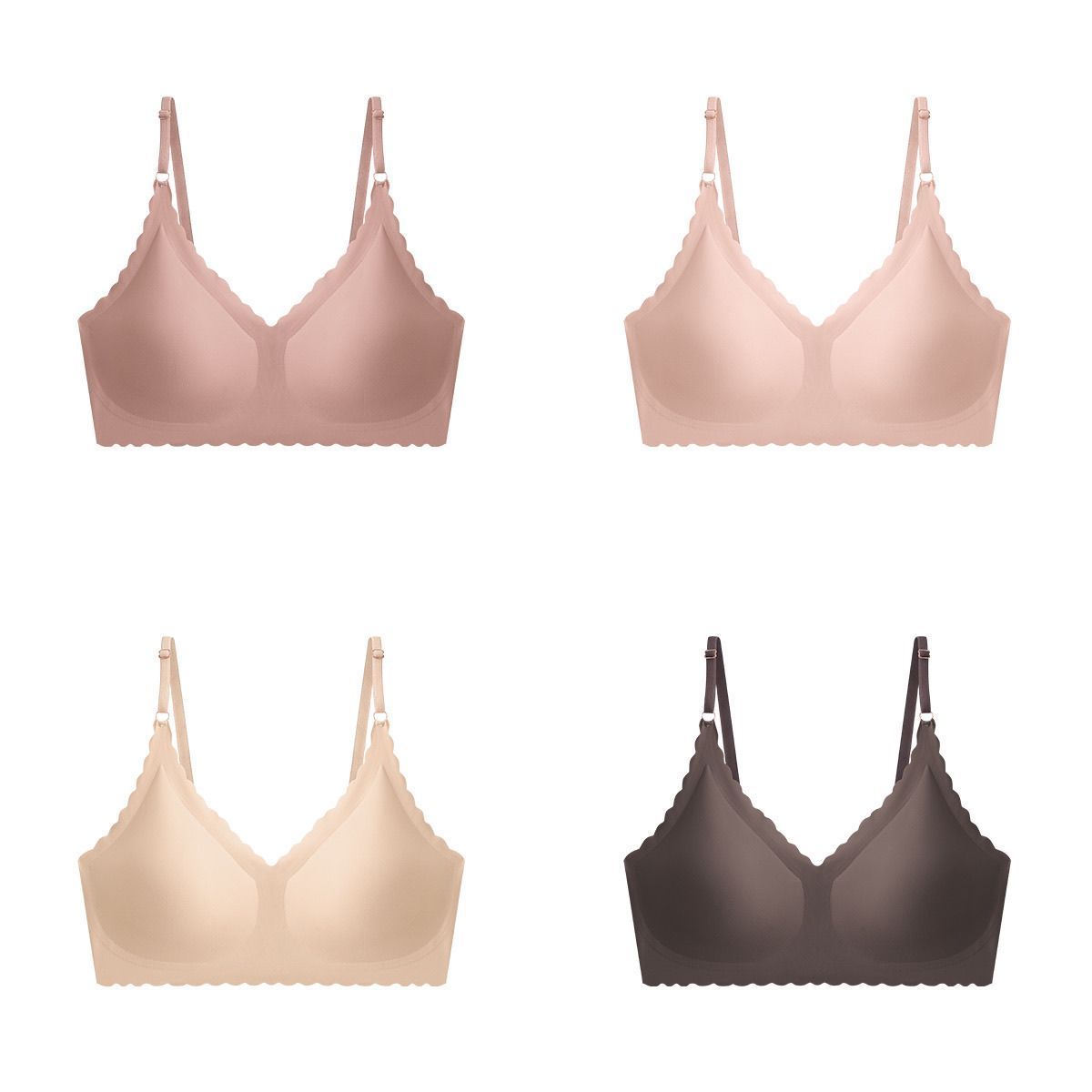 Ice Silk Summer rims Free Girls' sports vest Bra, Light and thin Ice Silk Beautiful Back underwear, oversized ultra-thin underwear for chubby girls, Ice Silk Seamless Specification drawing