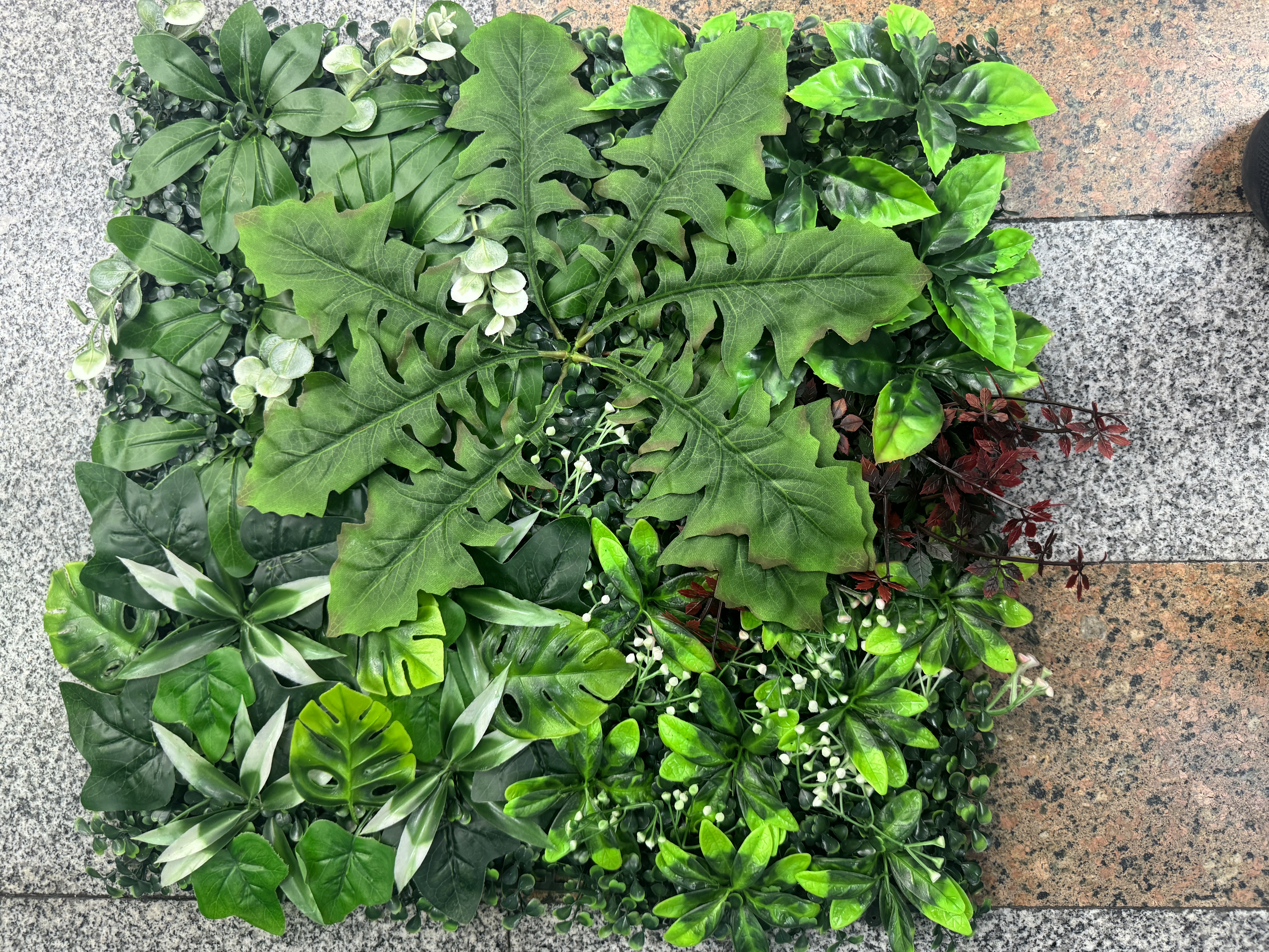 50✖️50cm large leaf plant lawn, artificial lawn