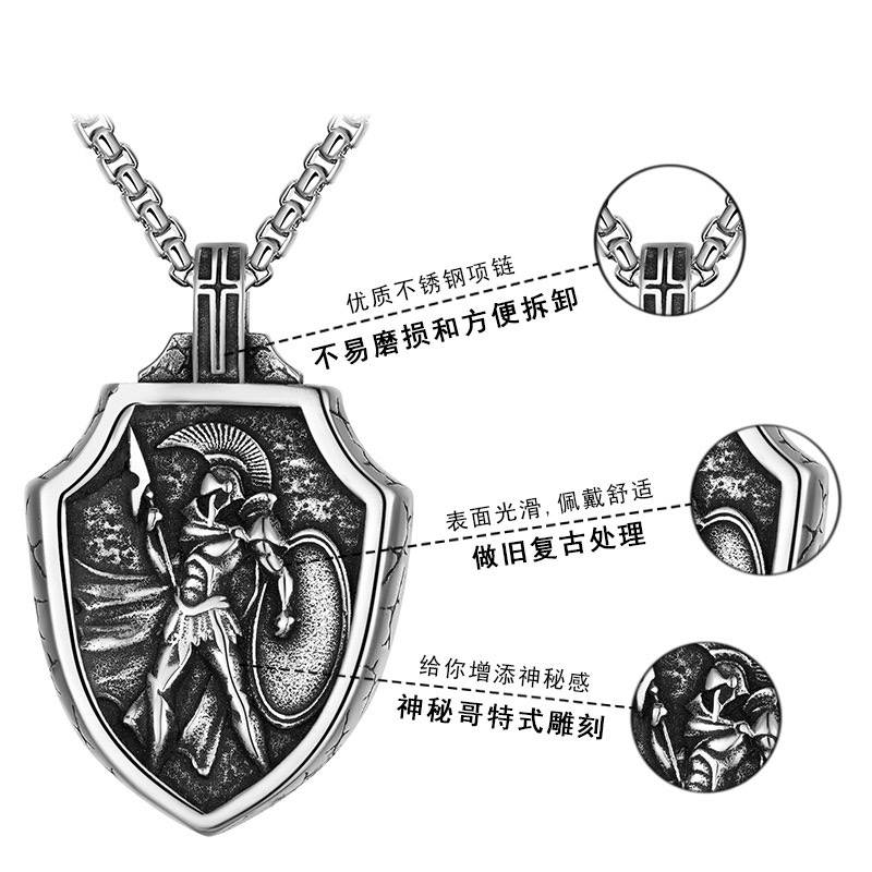 Stainless steel necklace, fashionable jewelry, simple and versatile, men's and women's long trendy accessory, stainless steel necklace detail image 3