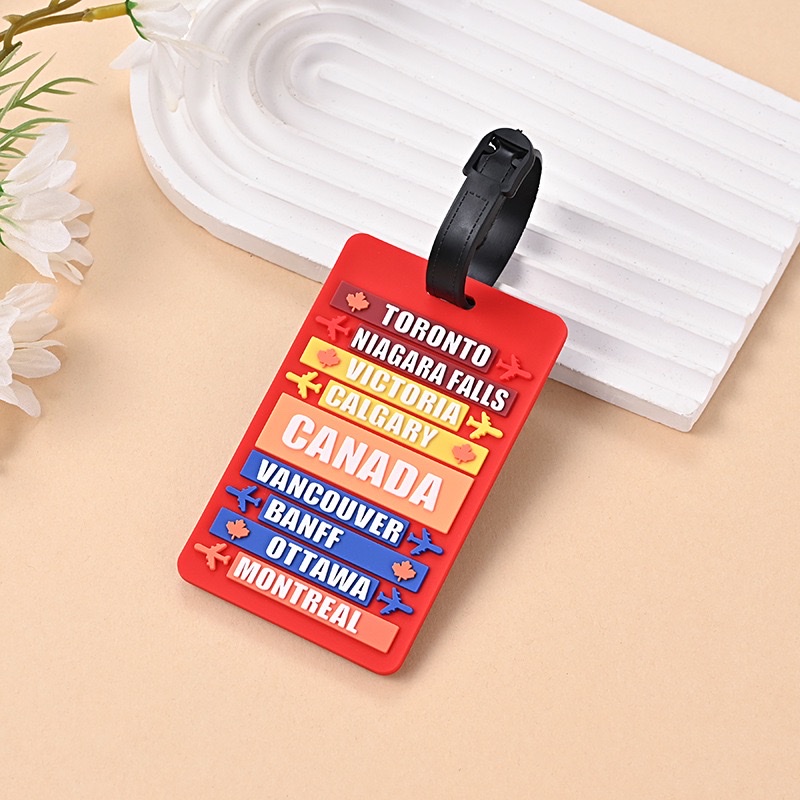 Soft silicone PVC luggage tags, boarding passes Specification image