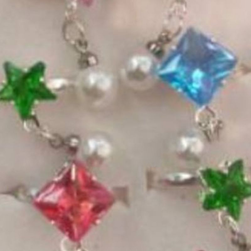 时尚个性珍珠戒指女叠戴饰品戒指莫桑石戒指托简约百搭潮流款