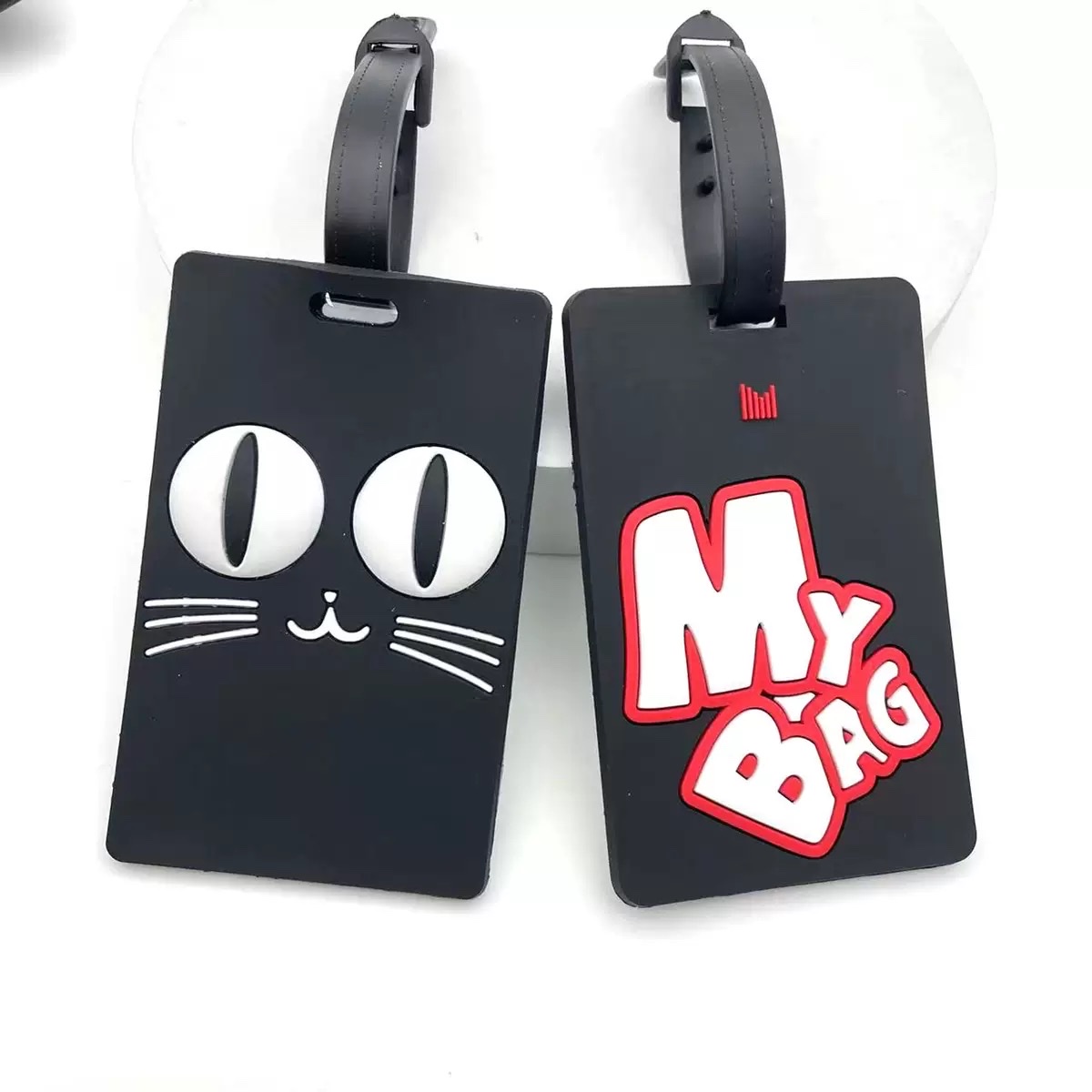 Soft silicone PVC luggage tags, boarding passes detail image 7