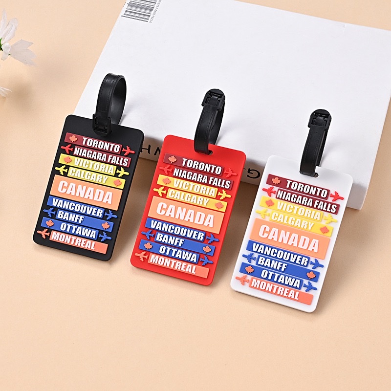 Soft silicone PVC luggage tags, boarding passes detail image 2
