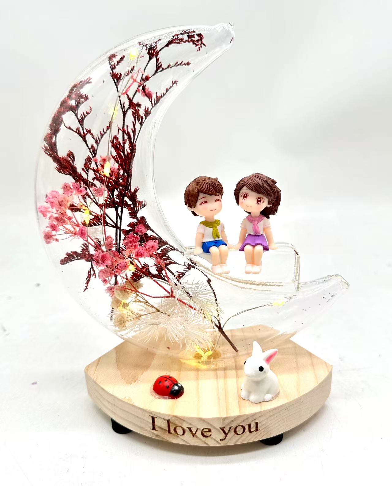 XYS-24-1月亮情侣🧑‍🤝‍🧑小台灯玻璃制品详情图9