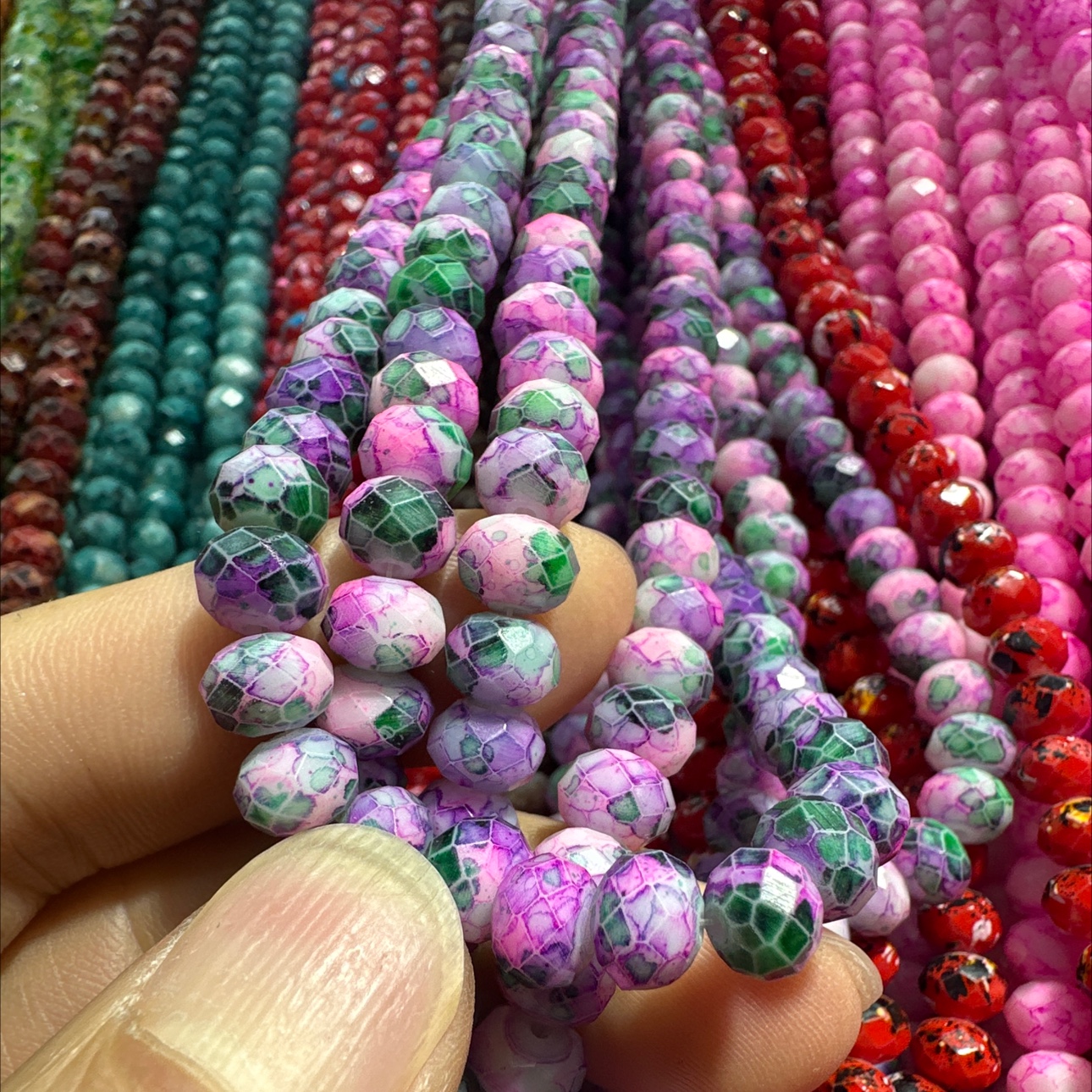 8厘扁珠3#玻璃水晶玻璃