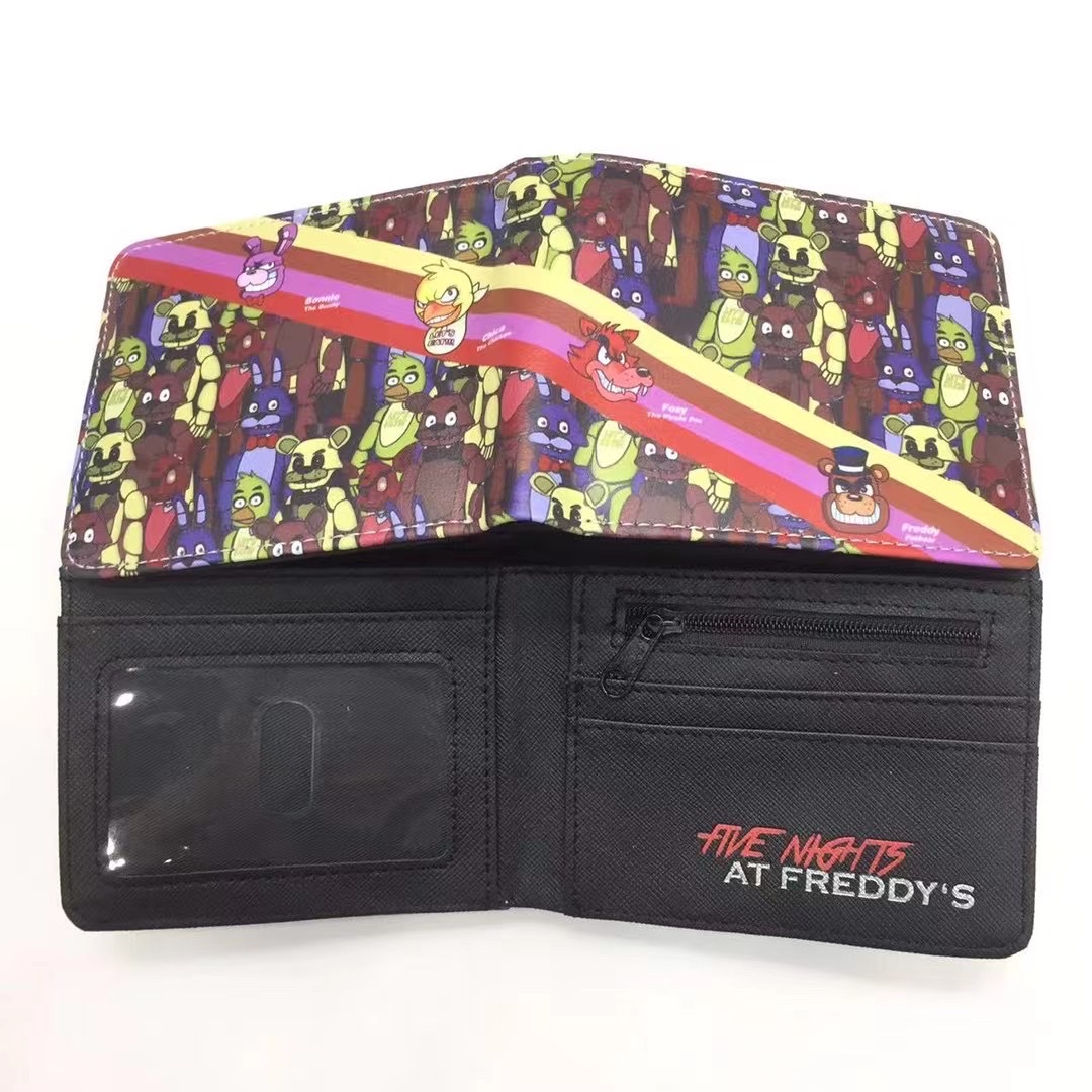 动漫玩具熊周边学生钱包小熊 可爱熊卡通学生男女PU短款皮钱夹 