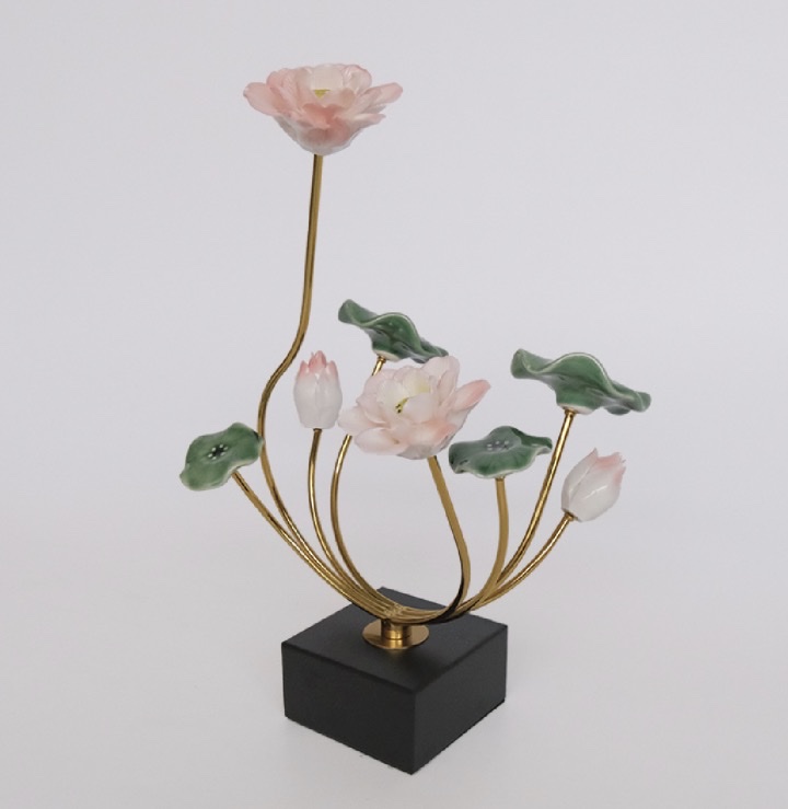 青花瓷陶瓷花瓶水培摆件木架家居装饰创意花瓶水养植物摆设花瓶装饰花瓶水培摆件木架青花瓷花瓶