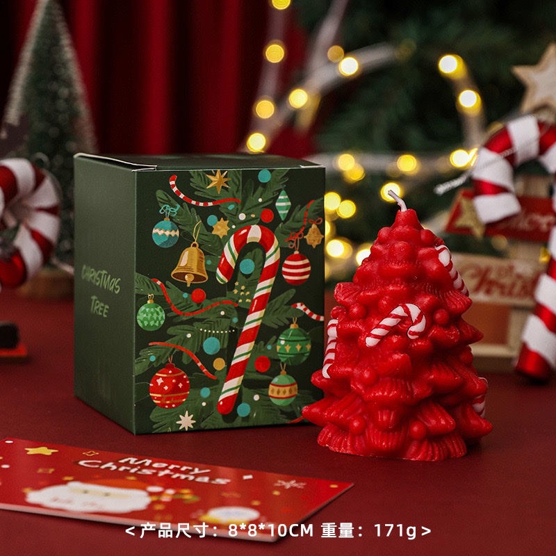 圣诞树香薰蜡烛伴手礼礼物手工香氛圣诞造型主题装饰手工香薰批发蜡烛香薰蜡圣诞派对蜡烛详情图2