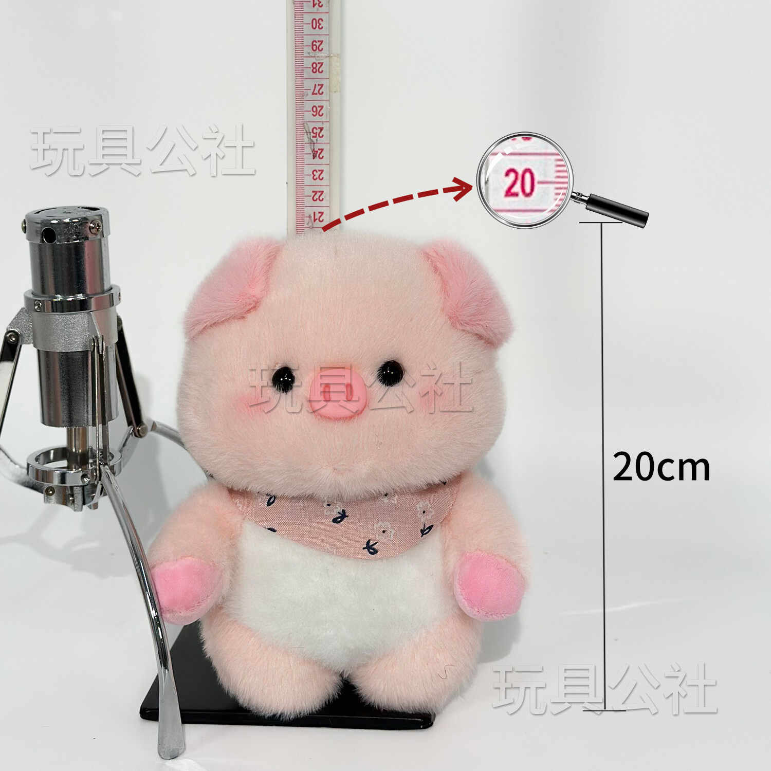 Baby piglet plush toy, pink piglet pillow, plush toy, soothing toy plush doll detail image 5