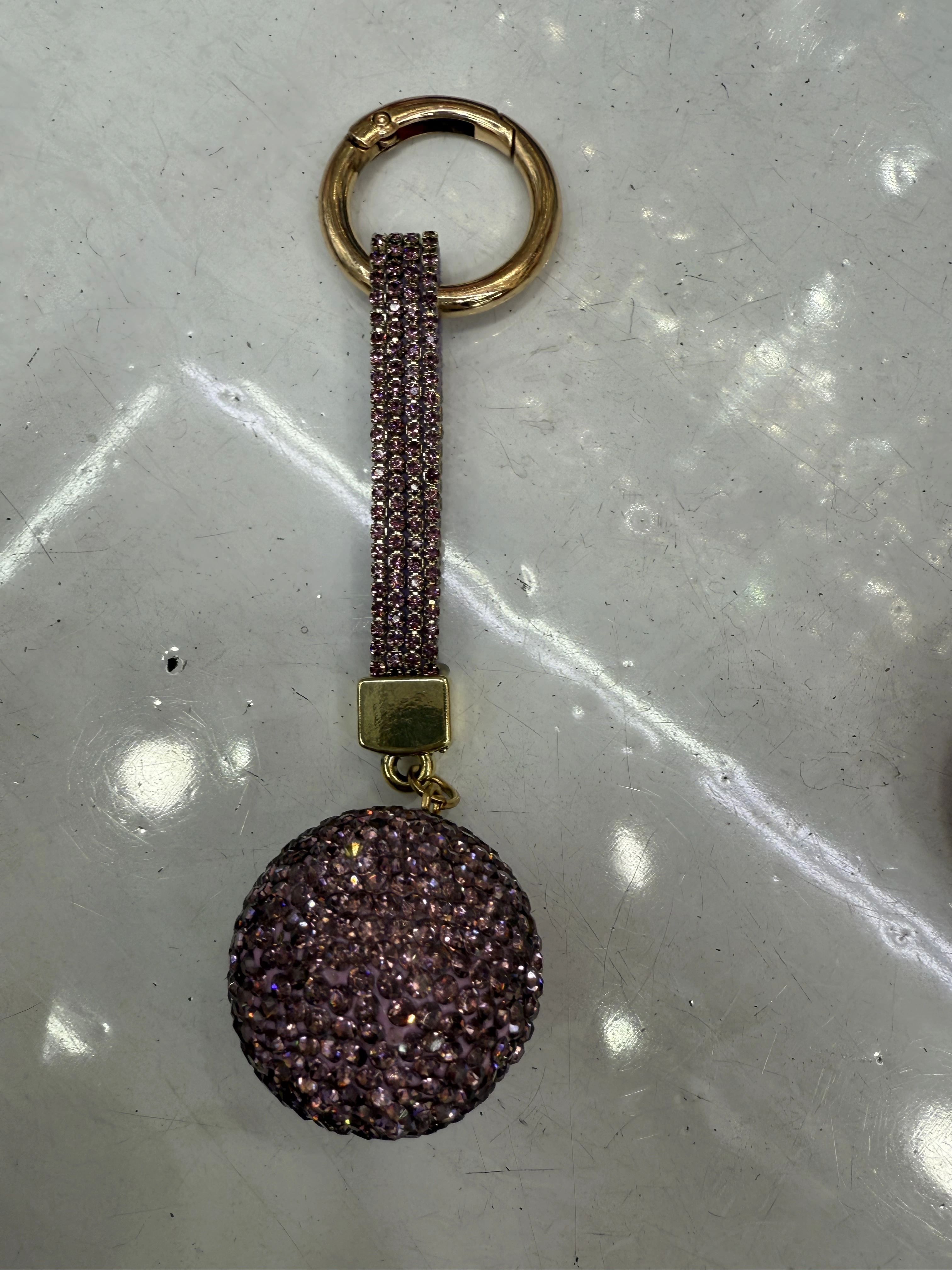 Full diamond clay keychain! Key chain detail image 3
