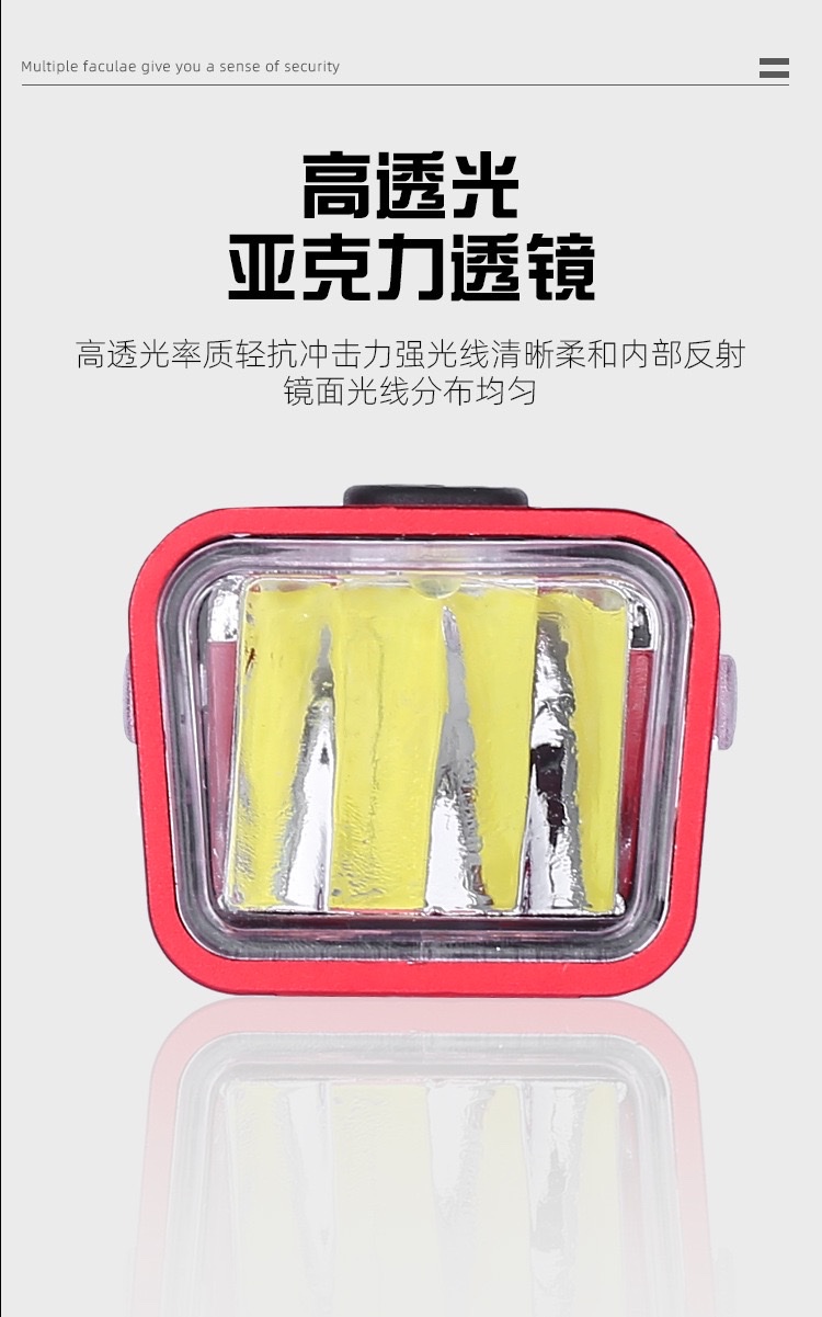 新款铝合金自行车灯Type-c充电智能光感户外夜骑续航显示单车前灯详情图10