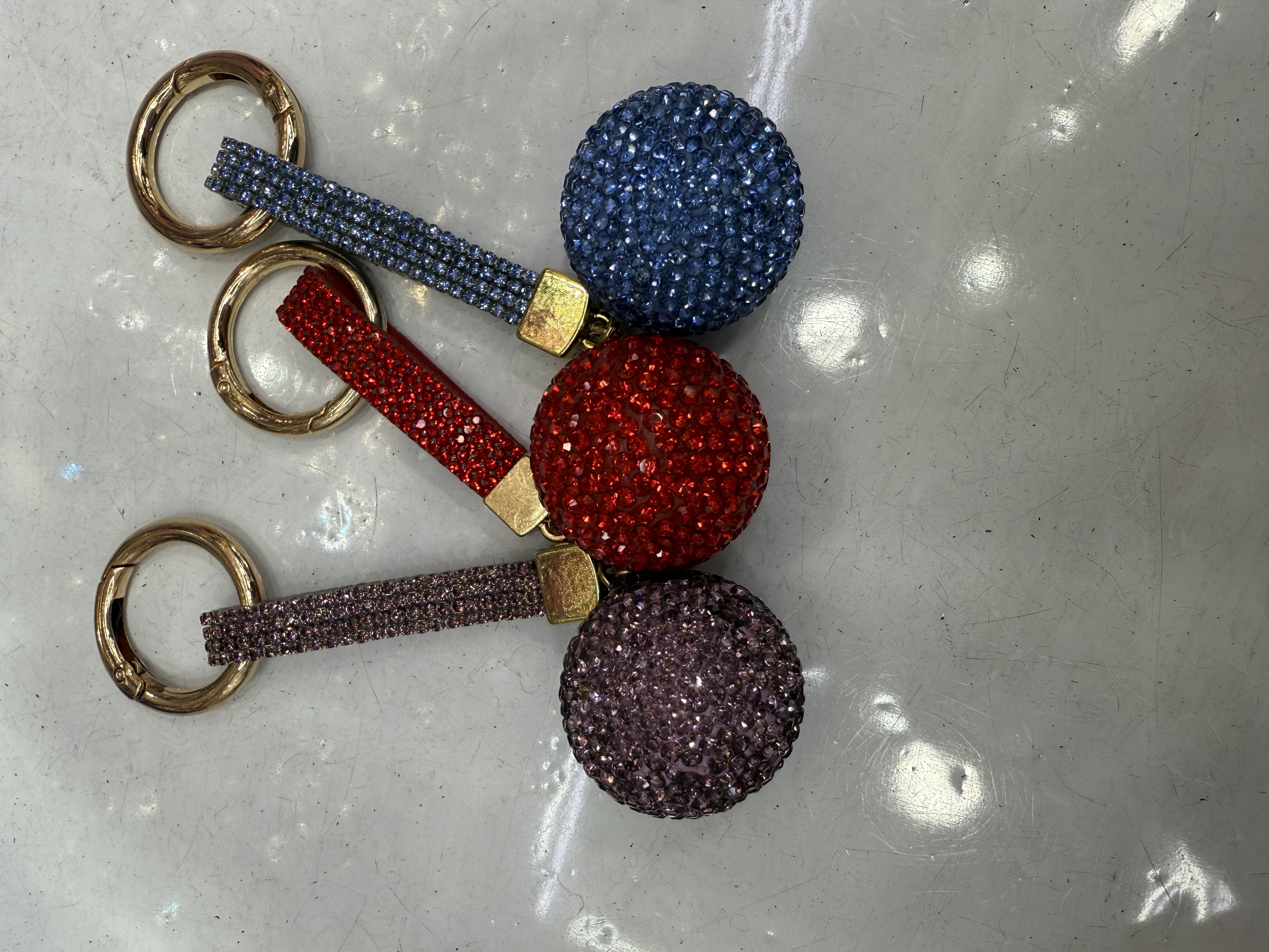 Full diamond clay keychain! Key chain detail image 2
