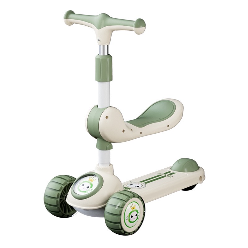 新款儿童滑板车3一6一12岁折叠男孩女宝宝大童溜娃车滑板车白底实物图