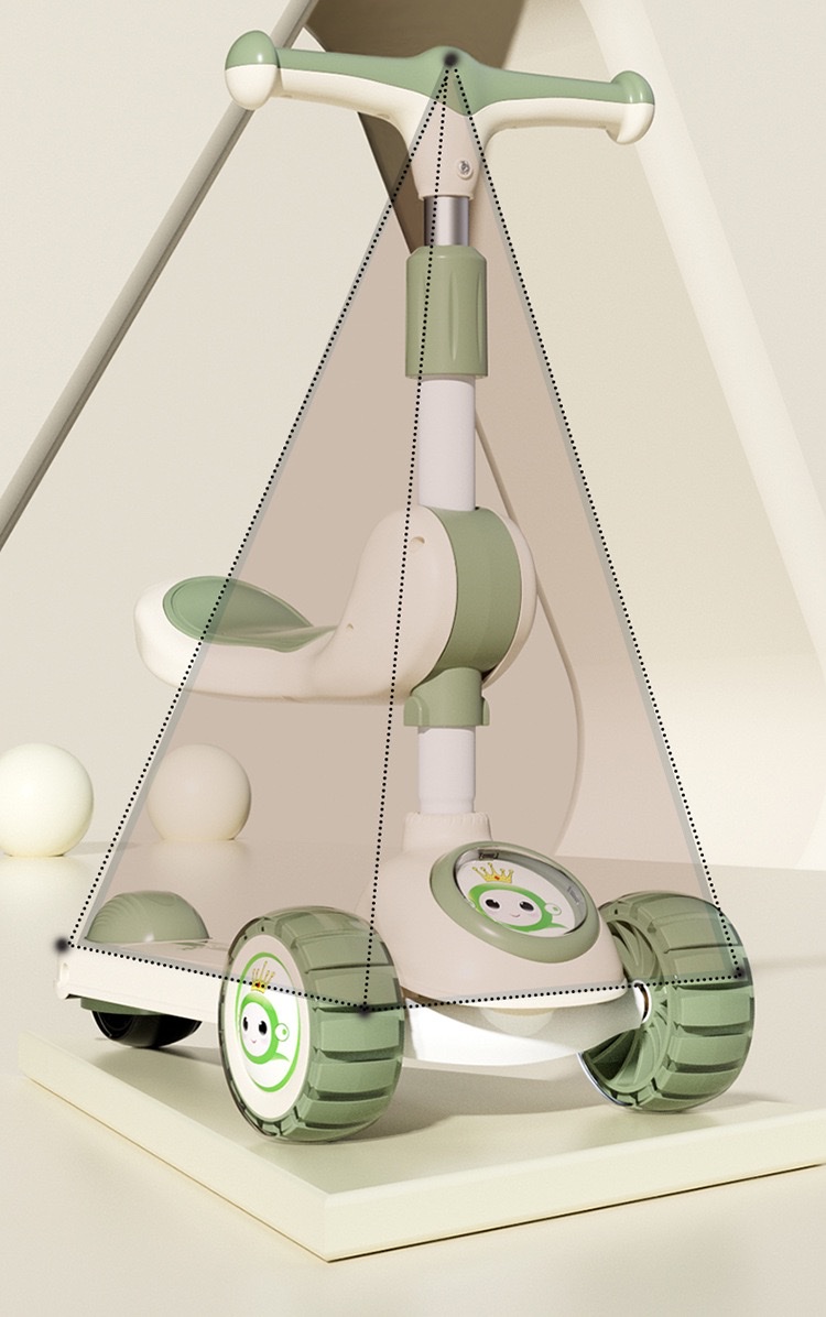 新款儿童滑板车3一6一12岁折叠男孩女宝宝大童溜娃车滑板车详情图11