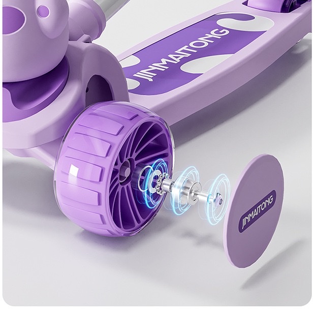 新款小孩米高3-6岁可坐可骑踏板溜溜车可折叠儿童滑板车详情图10