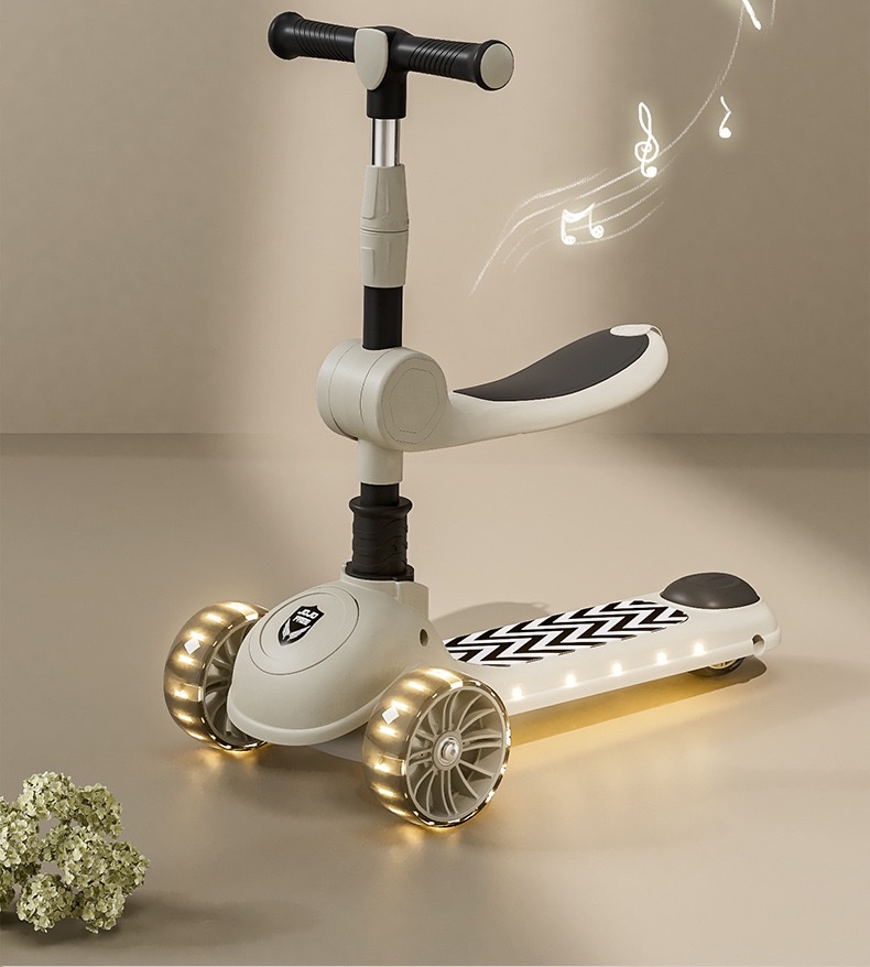 批发礼品折叠儿童滑板车3-8岁三轮学步宝宝三合一滑行车玩具童车详情图6