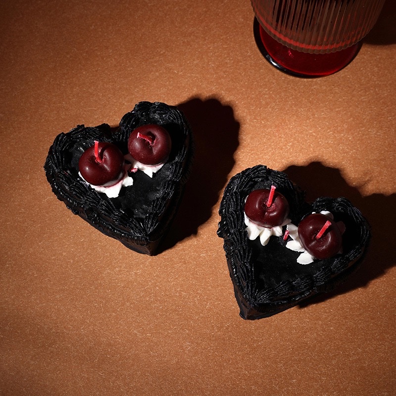 复古樱桃蛋糕香薰蜡烛伴手礼拍照道具ins风生日礼物香氛低温蜡情趣用品蜡烛细节图