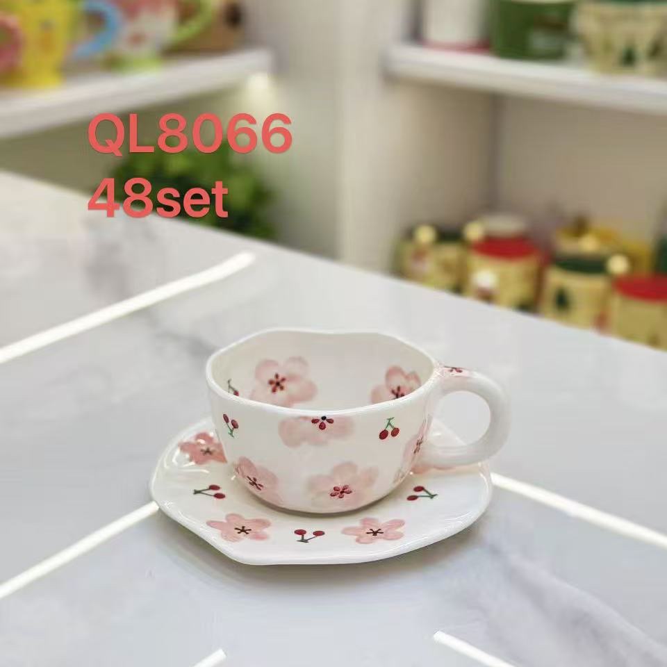 Ceramic coffee cup full figure