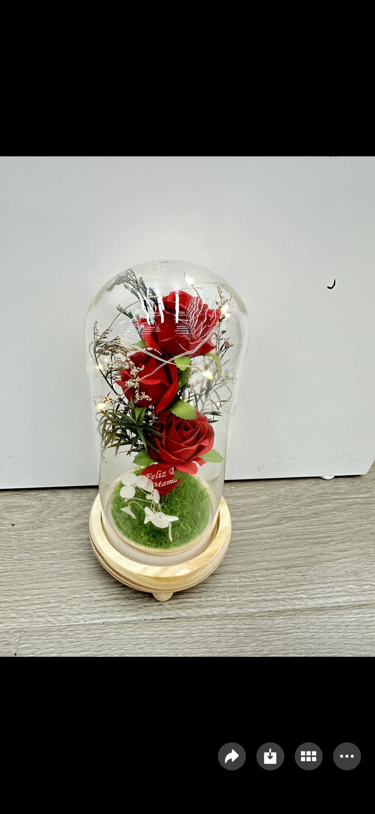 束花玻璃罩