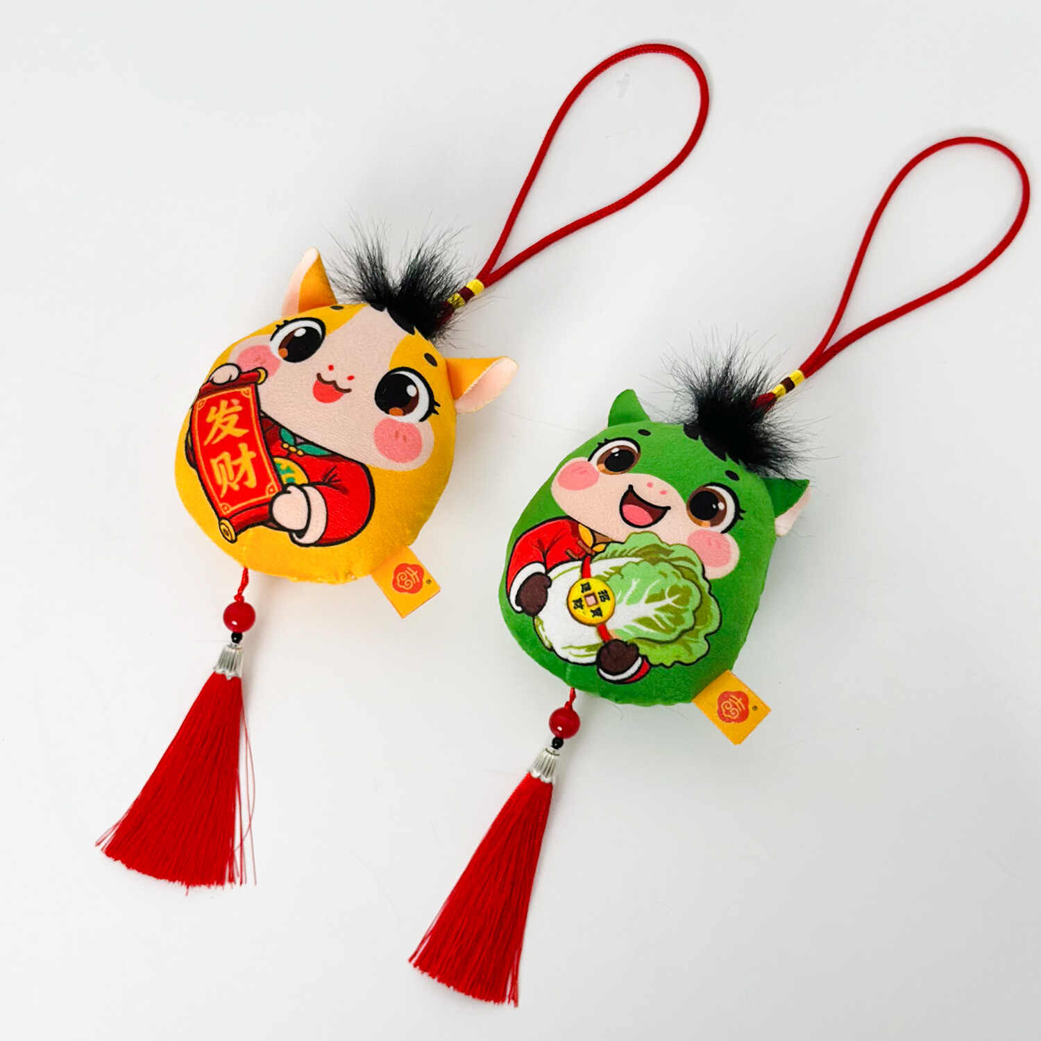 Horse Year car hanging toy pendants, Tuan Tuan Ma Na Fu pendants, keychains, zodiac horse figurines, cute plush figurines, Horse Year figurines, New Year gifts Item Picture