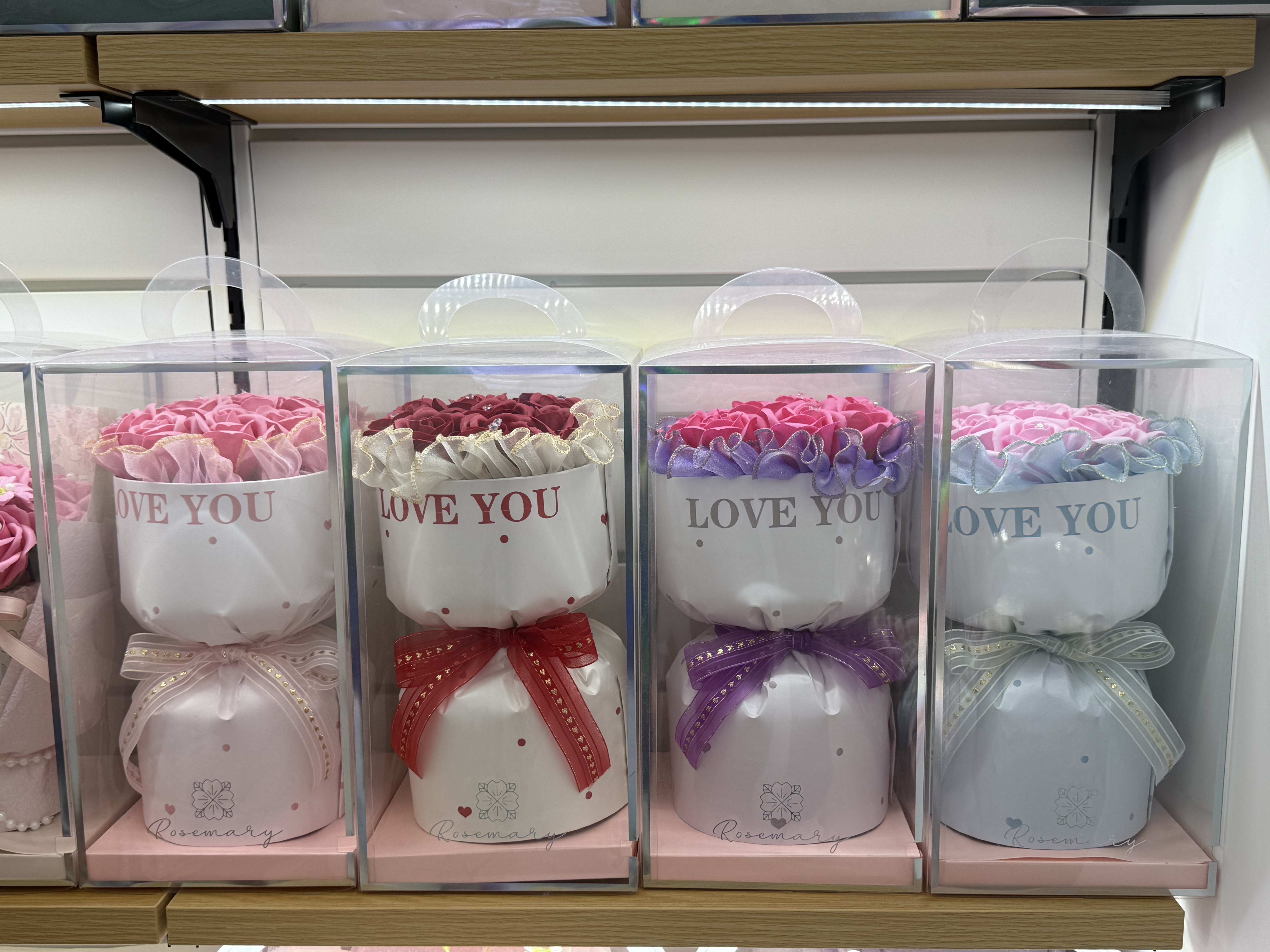 LOVE YOU 玫瑰花礼品花束 带钻 香皂花/情人节/教师节/母亲节/女神节肥皂花详情图1