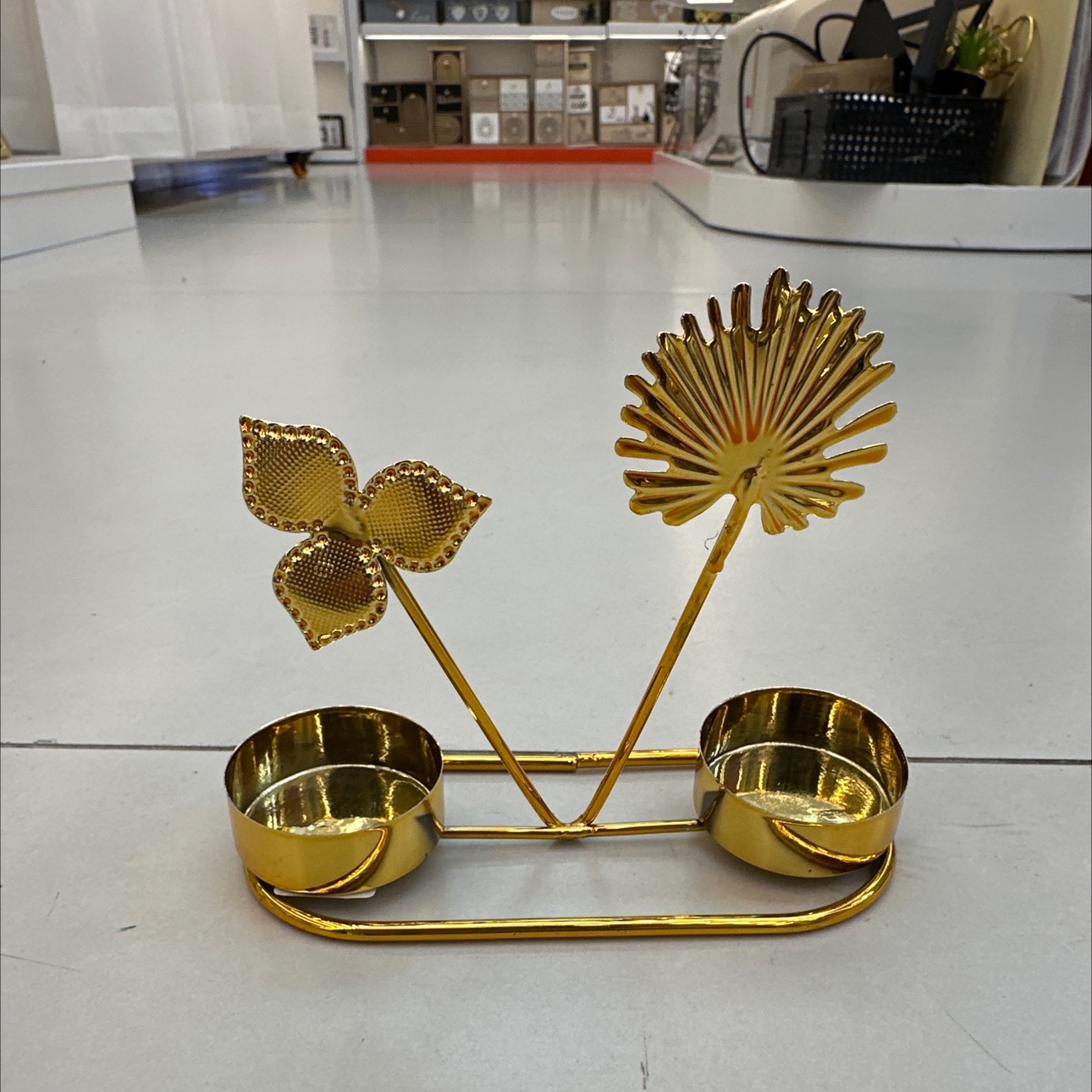 电镀铁艺烛台，大家快来抢购工艺品