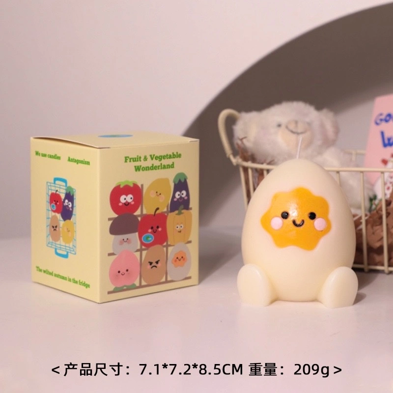Simulated vegetable and fruit series, funny shaped ornaments, handmade sushi gift boxes, birthday gifts, creative candles wholesale, scented candles, party candles detail image 6