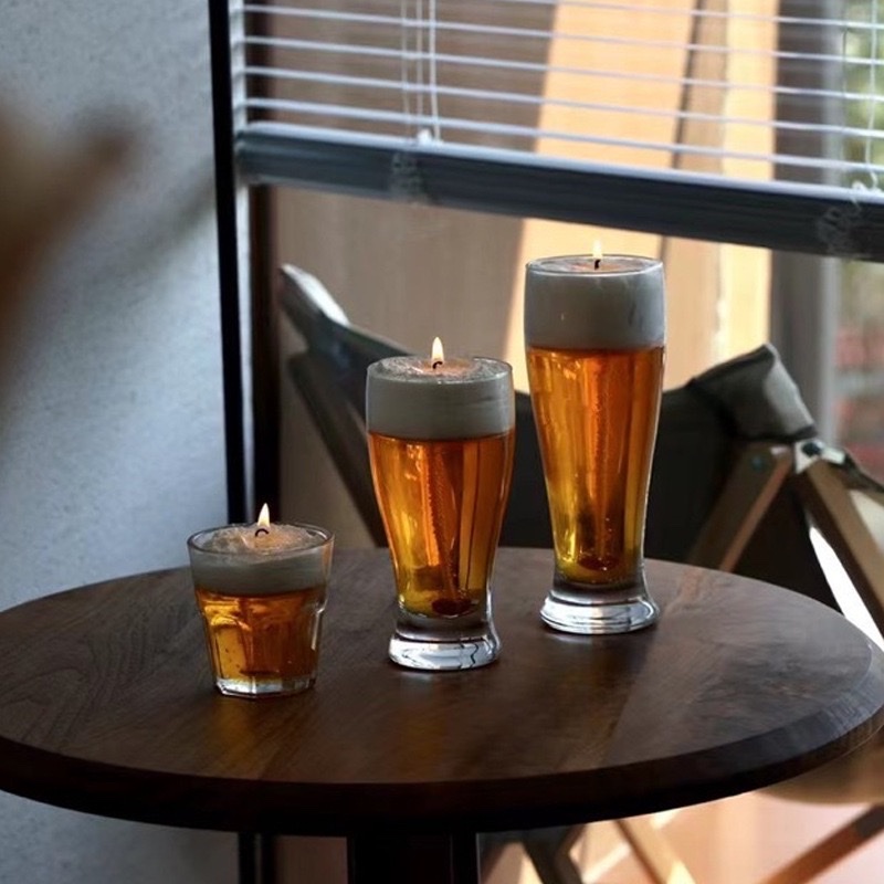啤酒造型蜡烛氛围香薰亚马逊跨境批发源头工厂拍摄礼物道具伴手礼香薰蜡烛派对蜡烛