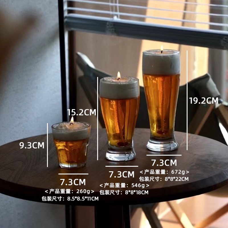 Beer-shaped candles, atmosphere aromatherapy, Amazon cross-border wholesale source factory, shooting gifts, props, souvenirs, aromatherapy candles, party candles detail image 2