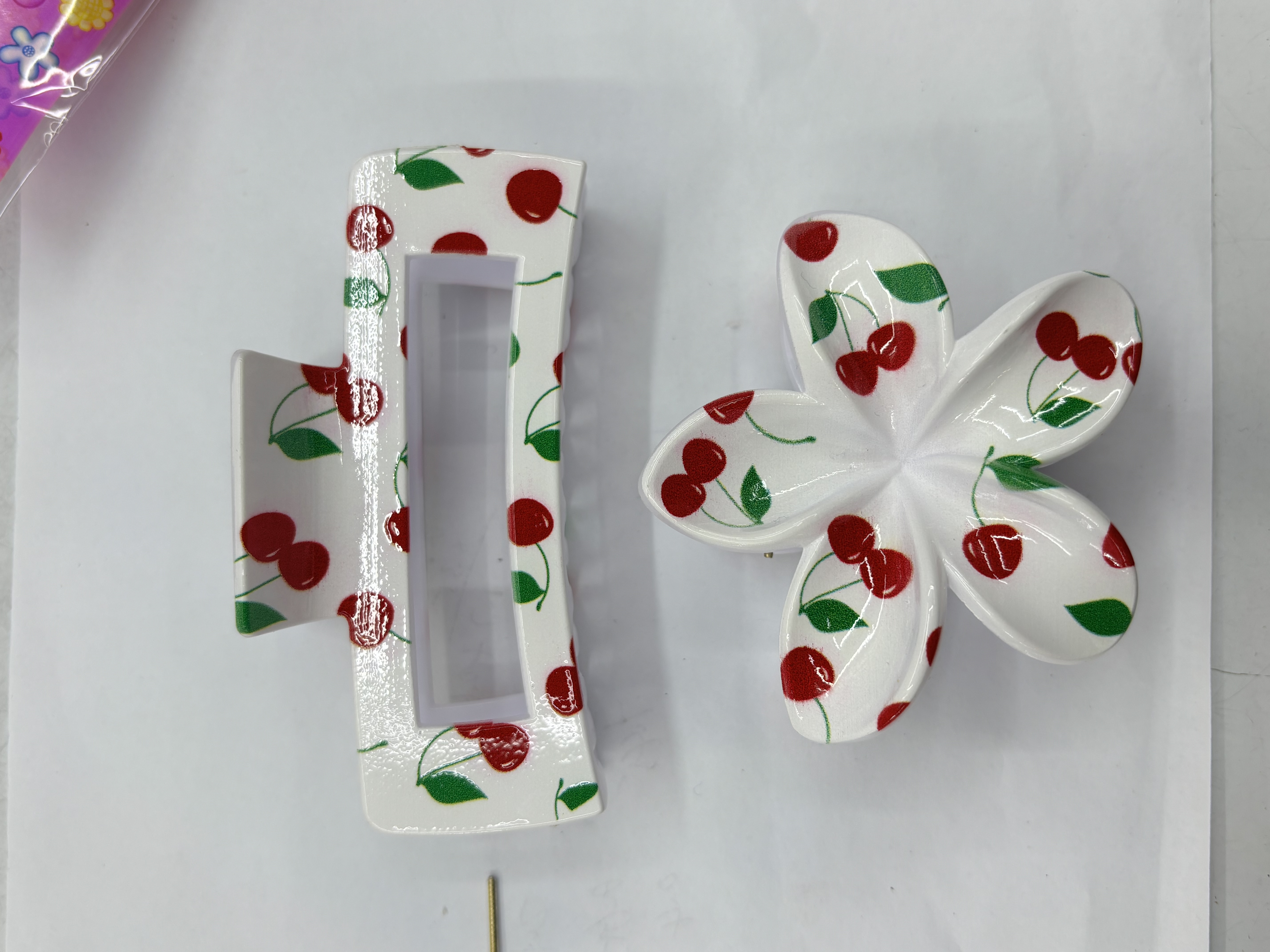 新年红色鸭嘴夹儿童发夹香蕉夹发饰发型夹发卡发夹套装