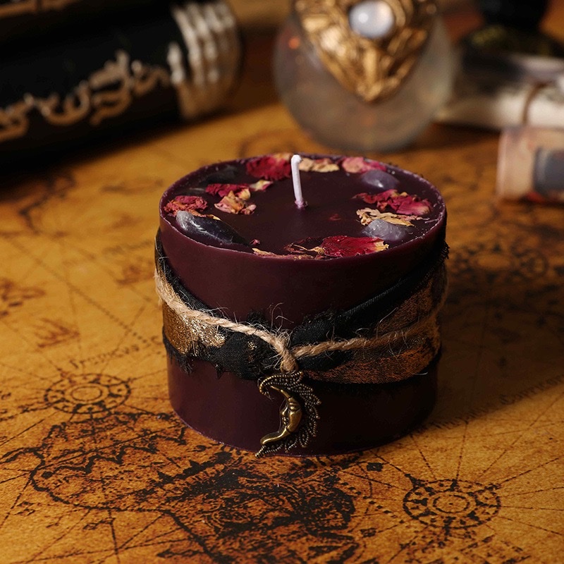 复古能量水晶柱装饰造型香薰蜡烛手工装饰创意礼物礼品跨境批发香薰蜡烛详情图6