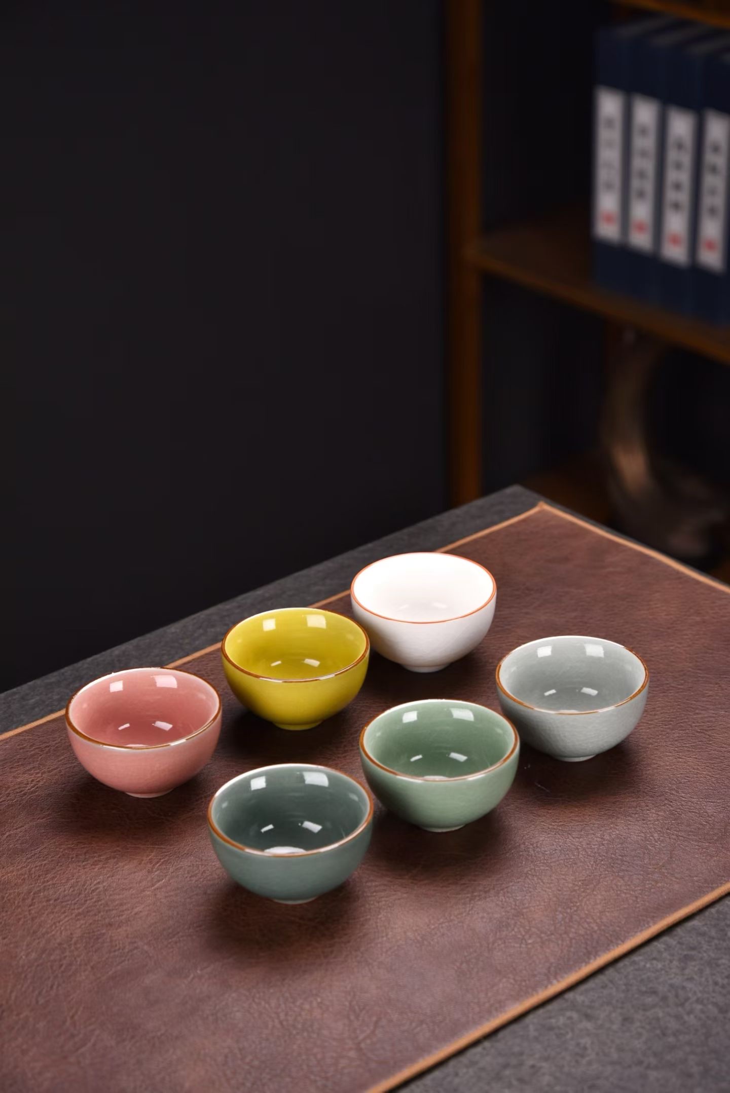 六色茶杯套装送外国人客户领导国际友人礼物送老外高档商务伴手礼茶具套装详情图5