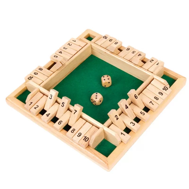 热卖抖音娱乐四人翻牌游戏成人减压喝酒道具酒吧聚会休闲木制玩具