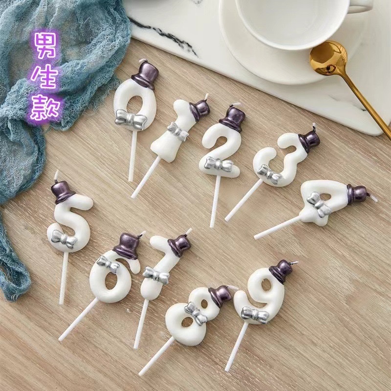 生日蛋糕装饰生日蜡烛，数字蜡烛王子公主男生女生创意网红浪漫表白儿童插件摆件派对用品，生日派对