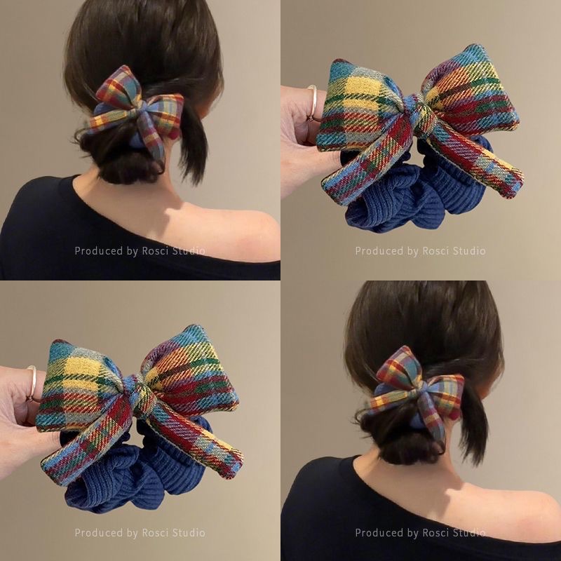 时尚饰品大肠发圈头绳方巾发圈百搭发饰发束发夹简约发饰品方巾发圈大肠发圈饰品头绳发圈