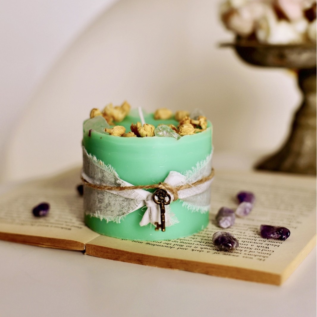 复古能量水晶柱装饰造型香薰蜡烛手工装饰创意礼物礼品跨境批发香薰蜡烛详情图4