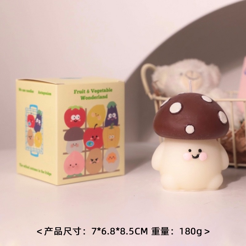 Simulated vegetable and fruit series, funny shaped ornaments, handmade sushi gift boxes, birthday gifts, creative candles wholesale, scented candles, party candles detail image 4